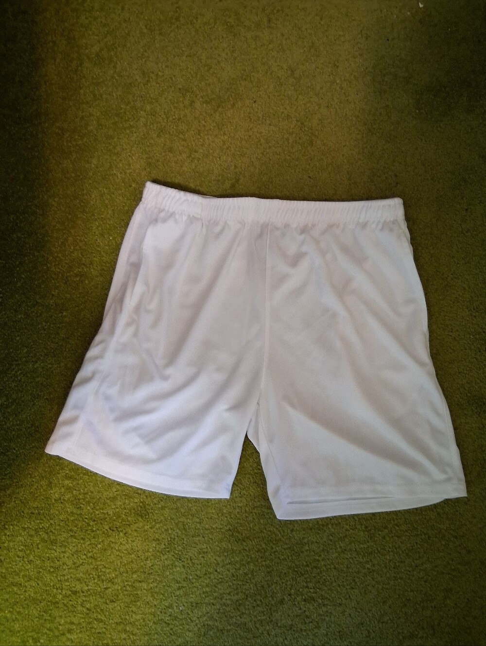 GUC Coofandy Men's White Athletic Shorts - Lightweight Performance Size L